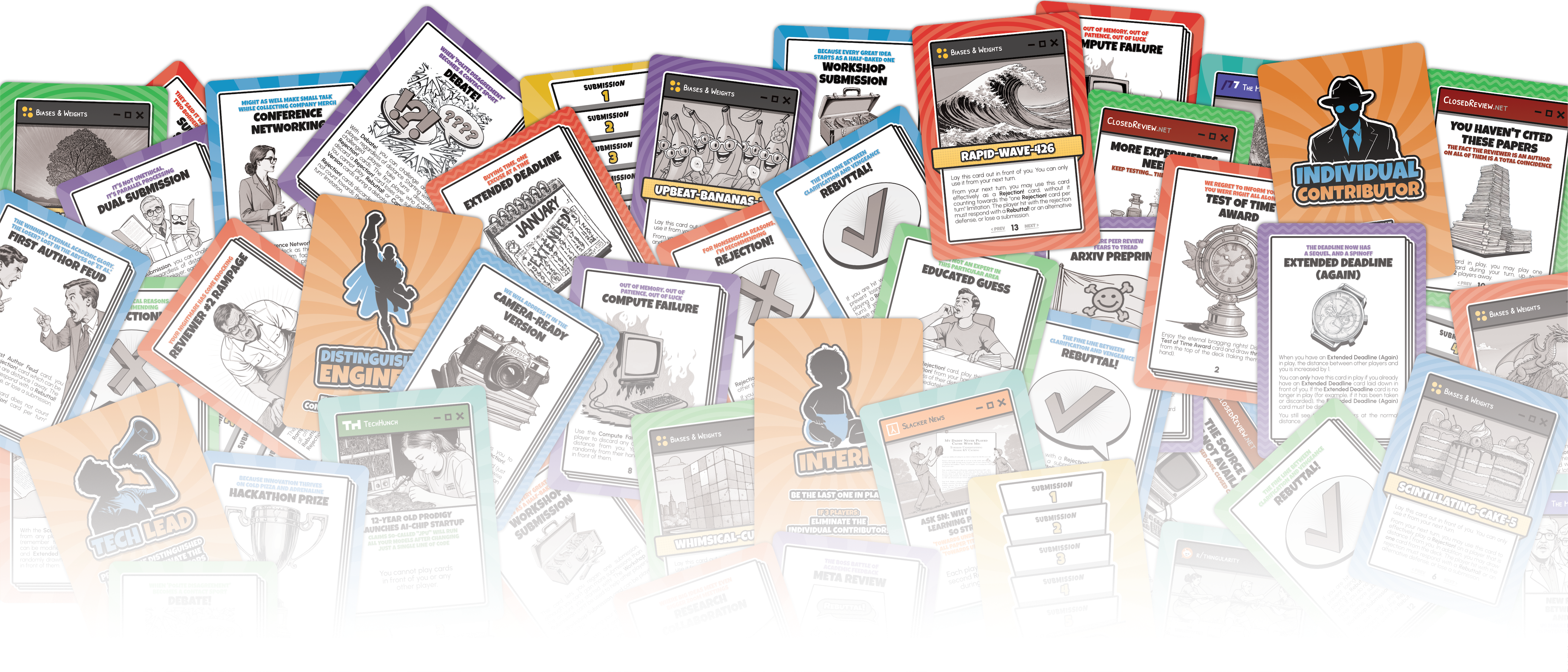 Thrown cards